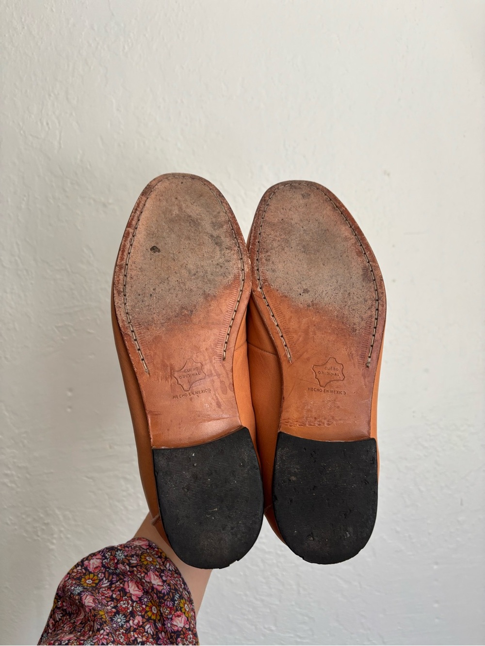 Women's Leather Loafers in Tan — Classic Slip-On Flats - Picture 4 of 10